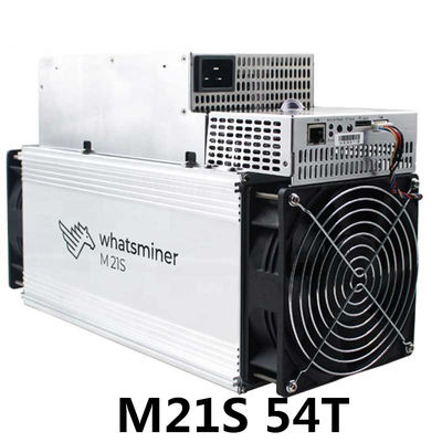 प्रयुक्त Asic Whatsminer M21S 54Th 3240W SHA256 सेकेंड हैंड माइक्रोबट माइनर