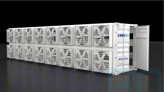 1MW-BOX मॉड्यूलर डेटा सेंटर प्रोफेशनल माइनर कंटेनर 40ft